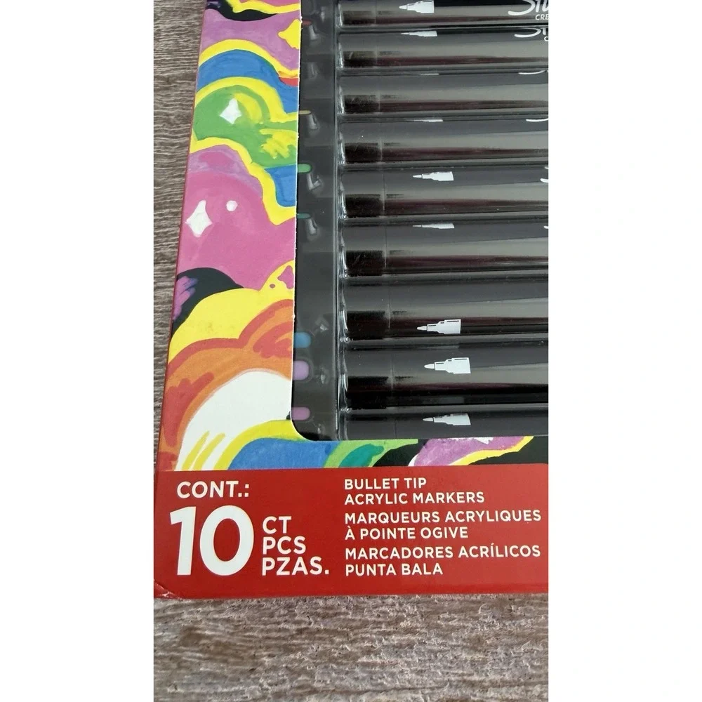 New Sharpie Creative Markers Bullet Tip Acrylic Markers 10 Count Limited Edition